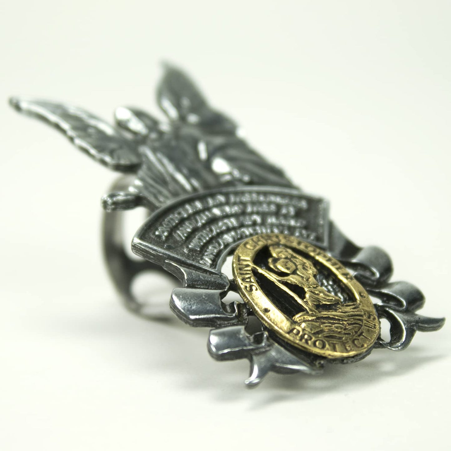 St Christopher/Guardian Angel Sun-Visor Clip
