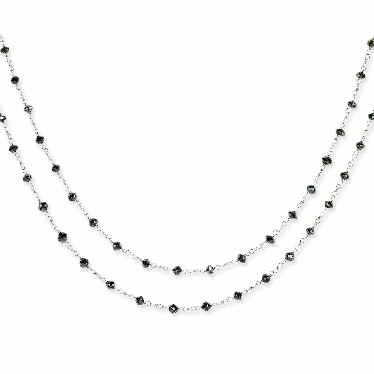 Black Diamond Briolette Necklace