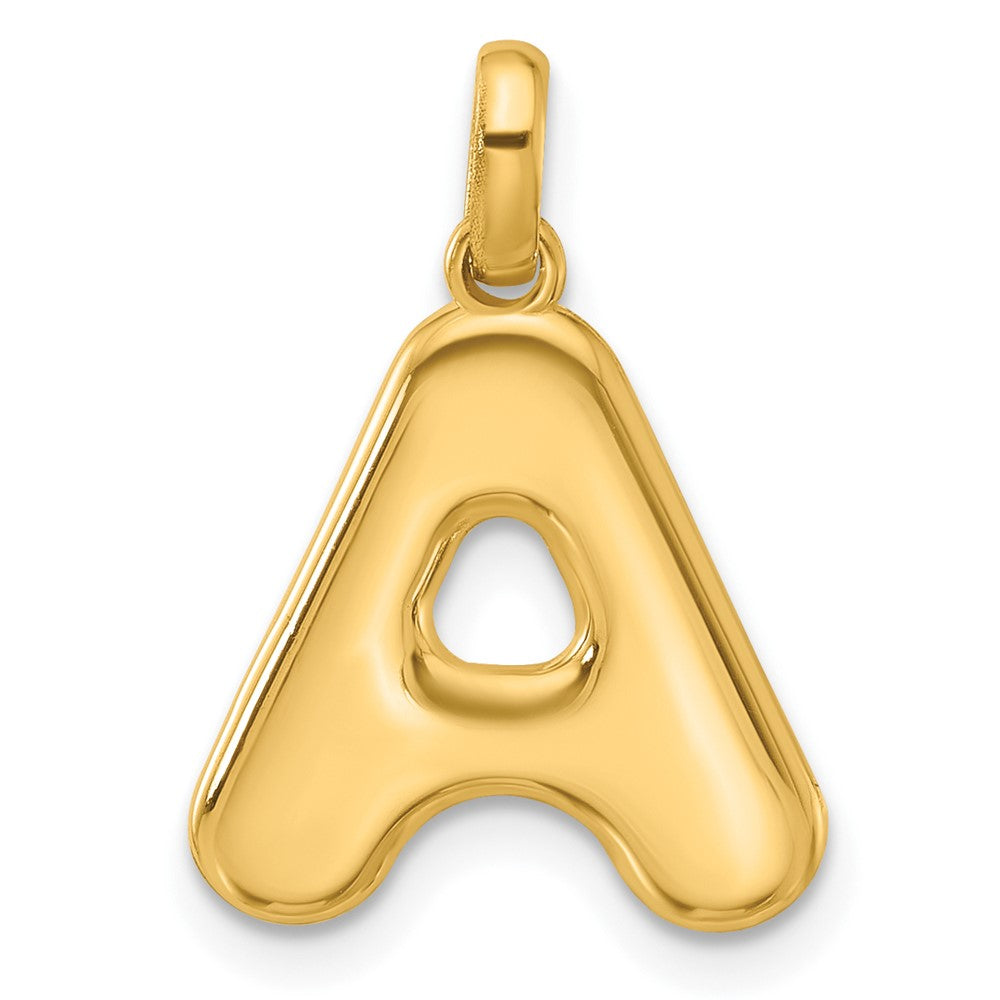 14k Yellow Gold Fancy Letter A
