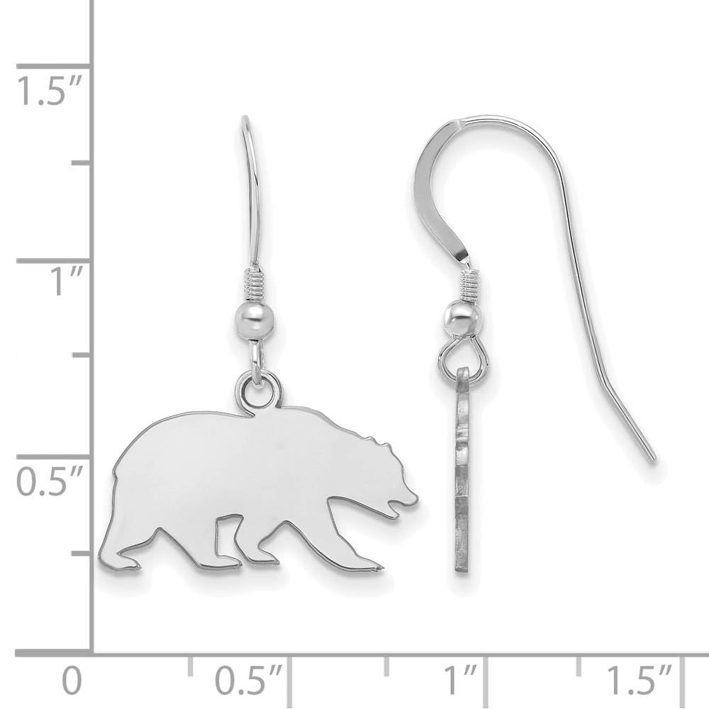 LogoArt Sterling Silver University Of California Berkeley Small Dangle Earrings Wire