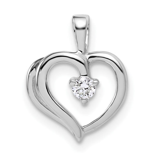 10kw Diamond Heart Pendant
