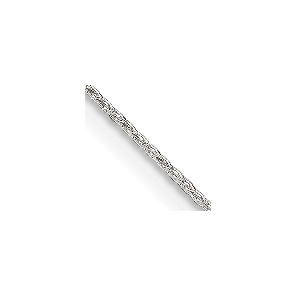 Sterling Silver .85mm Diamond-cut Round Spiga Chain 26 Inches