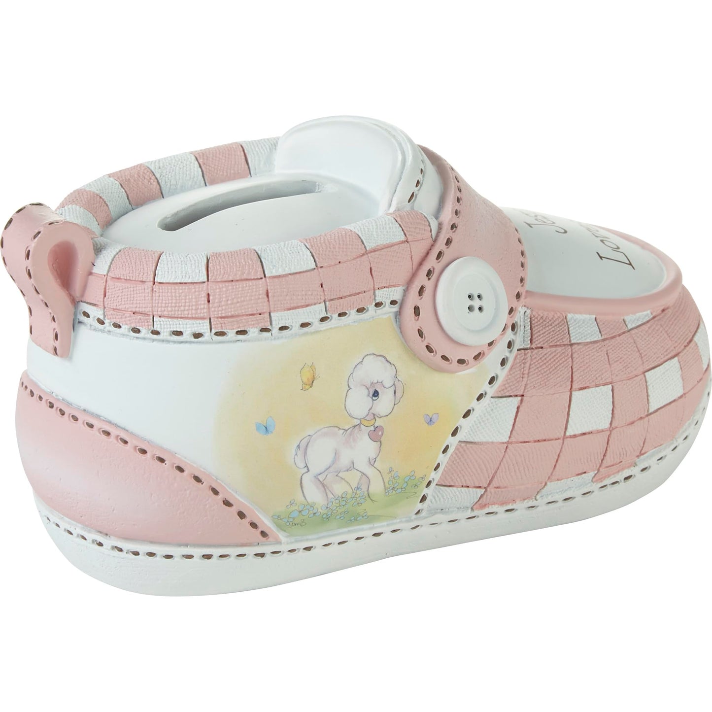 Jesus Loves Me Pink Bootie Bank