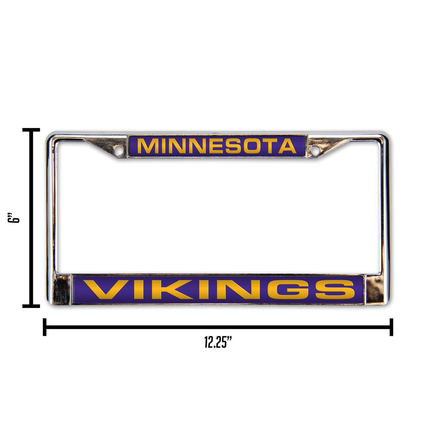 Minnesota Vikings Team Laser Chrome License Plate Frame