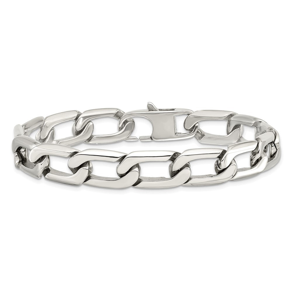 Stainless Steel Polished Open Link 8.5in Bracelet 8.5 inches