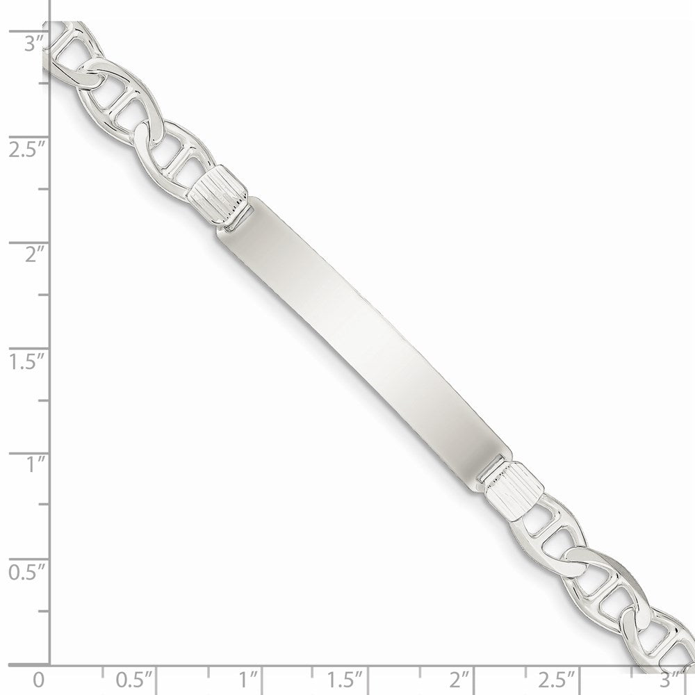 Sterling Silver Anchor ID Bracelet 8 inches