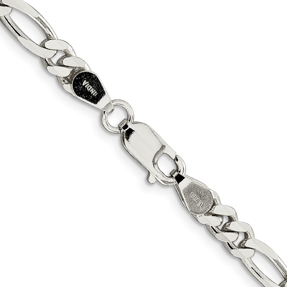 Sterling Silver 5.5mm Figaro Chain 36 Inches