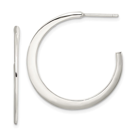 Diamond Fascination Diamond Mystique Sterling Silver Platinum-plated Diamond Twisted Hoop Earrings