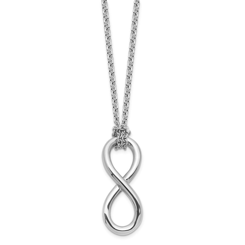 Sterling Silver Infinity Pendant Necklace