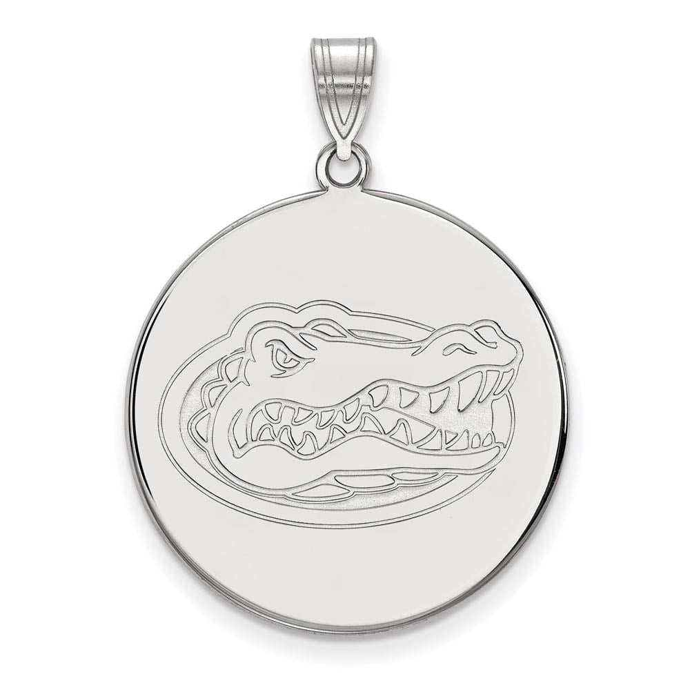 Sterling Silver U. of Florida XL Disc Mascot Pendant