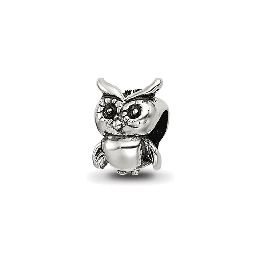 Sterling Silver Reflections Kids Owl Bead