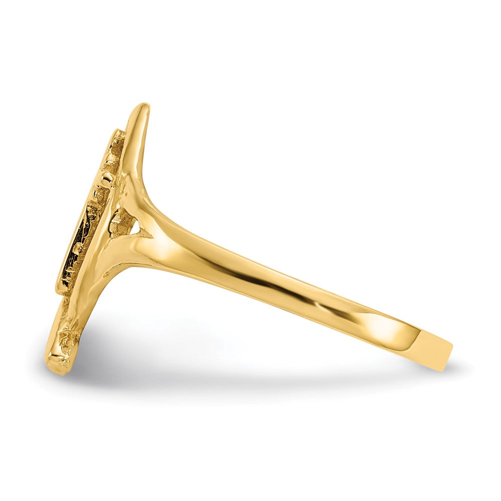 14k Ichthus w/Cross Ring Size 6