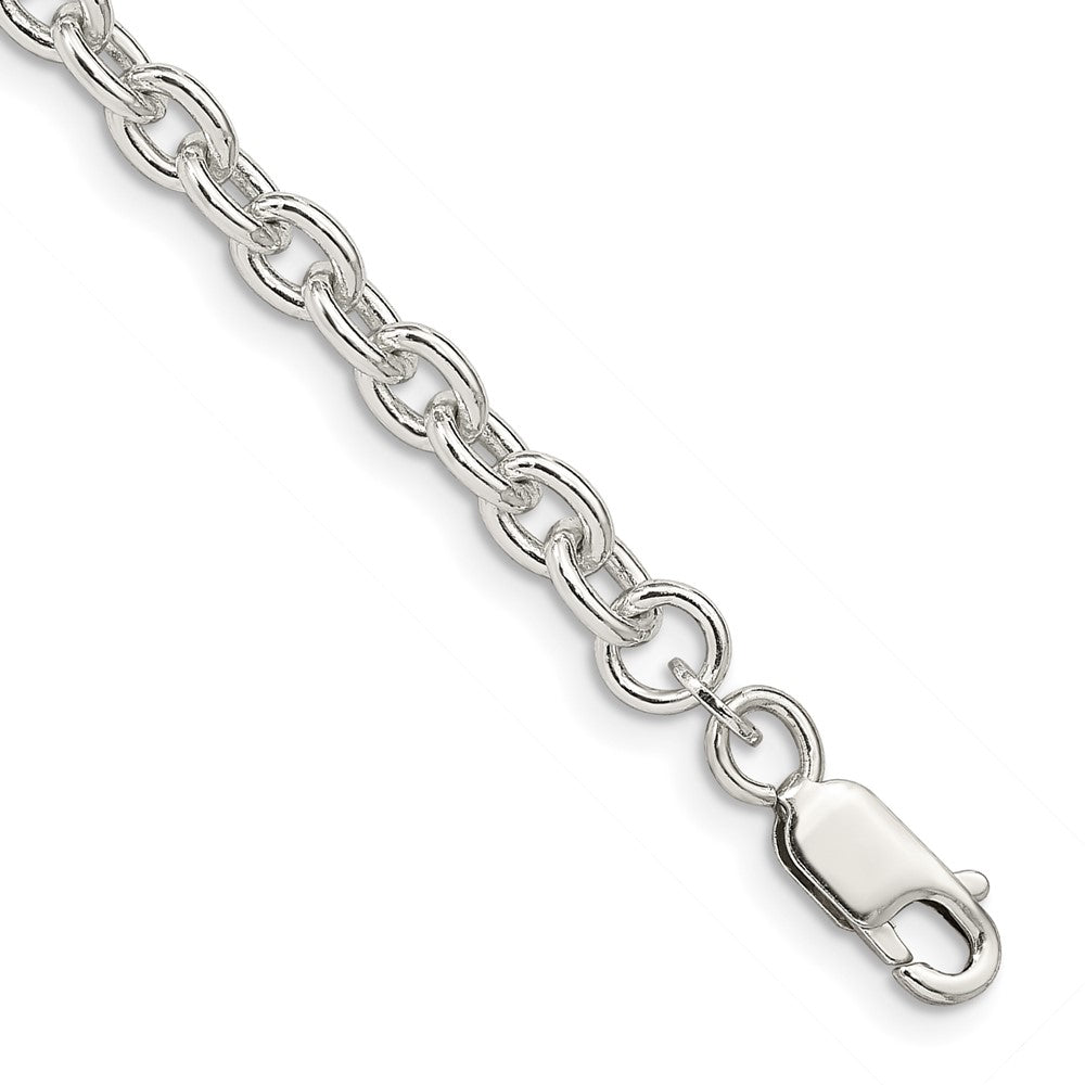 Sterling Silver 4.5mm Cable Chain 7 inches