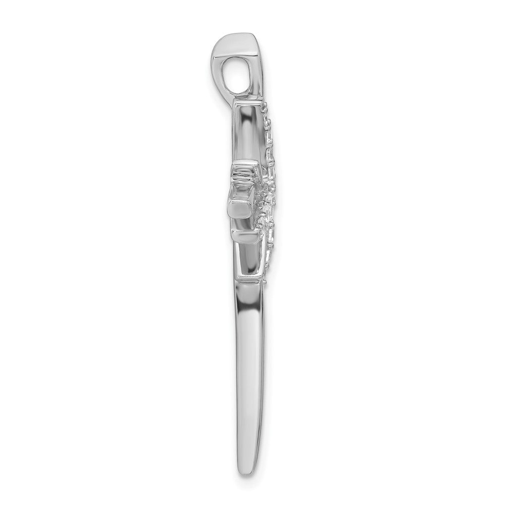 Sterling Silver CZ Cross Pendant