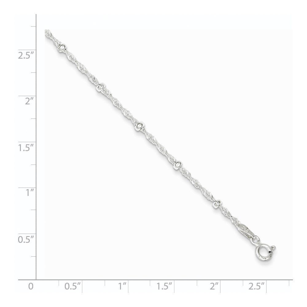 Sterling Silver with 1in Ext Fancy Bracelet 7 inches