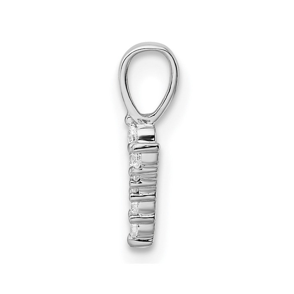 14k White Gold 1/15 carat Lab Grown Diamond VS/SI+ G+ Letter Y Initial Pendant