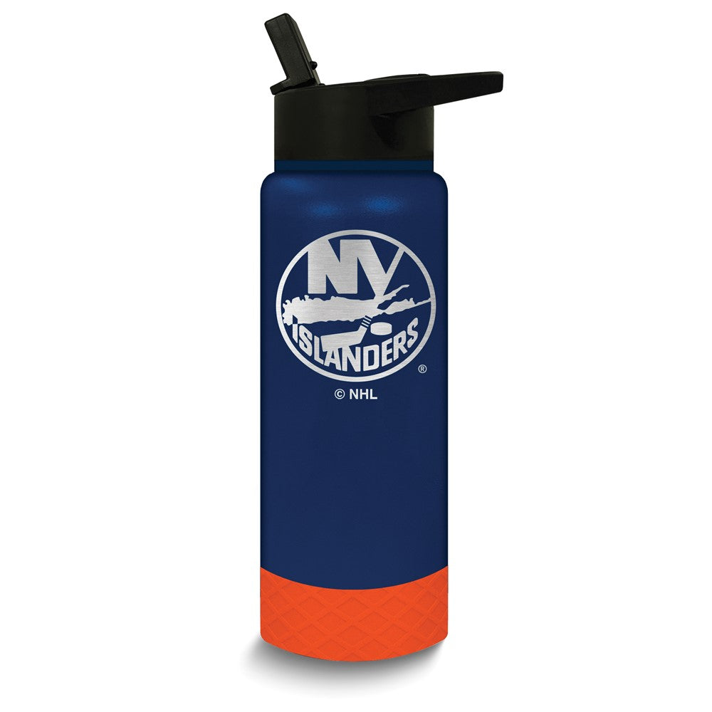 NHL New York Islanders Stainless Steel Silicone Grip 24 oz. Water Bottle