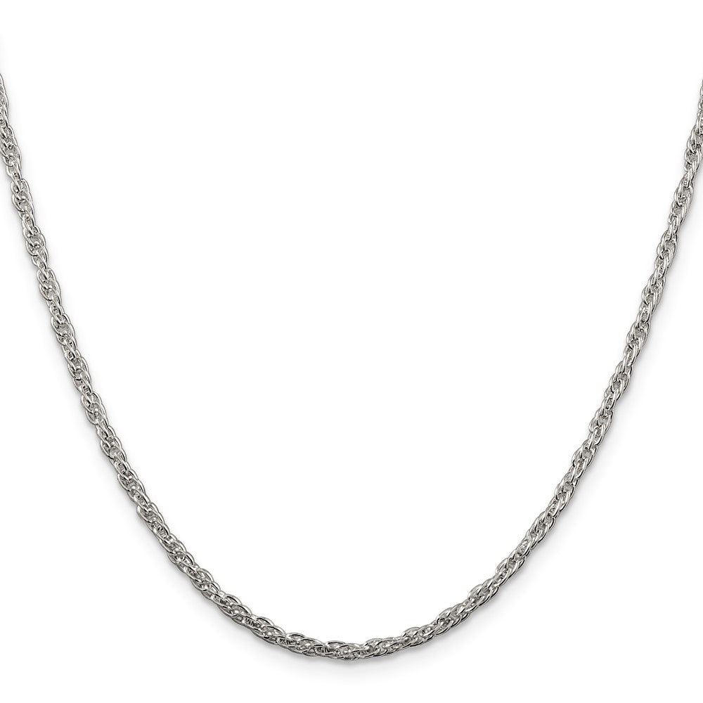 Sterling Silver 2.5mm Loose Rope Chain 18 Inches