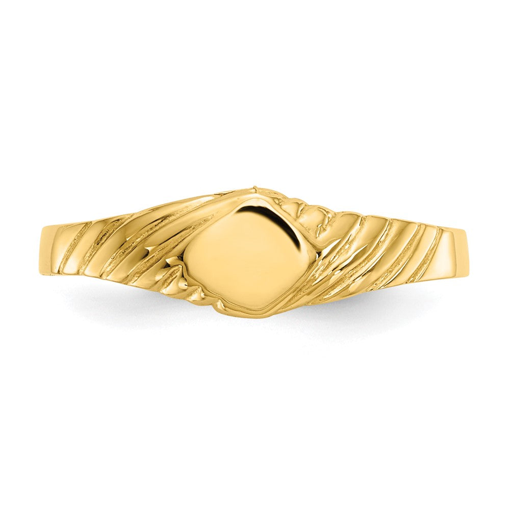 14k Child's Fancy Signet Ring Size 3