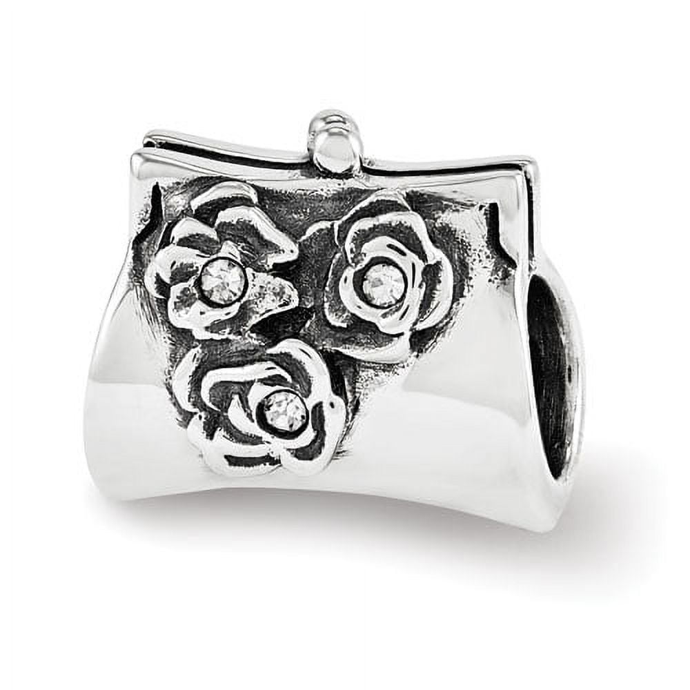 Sterling Silver Reflections Crystals Clutch Bead