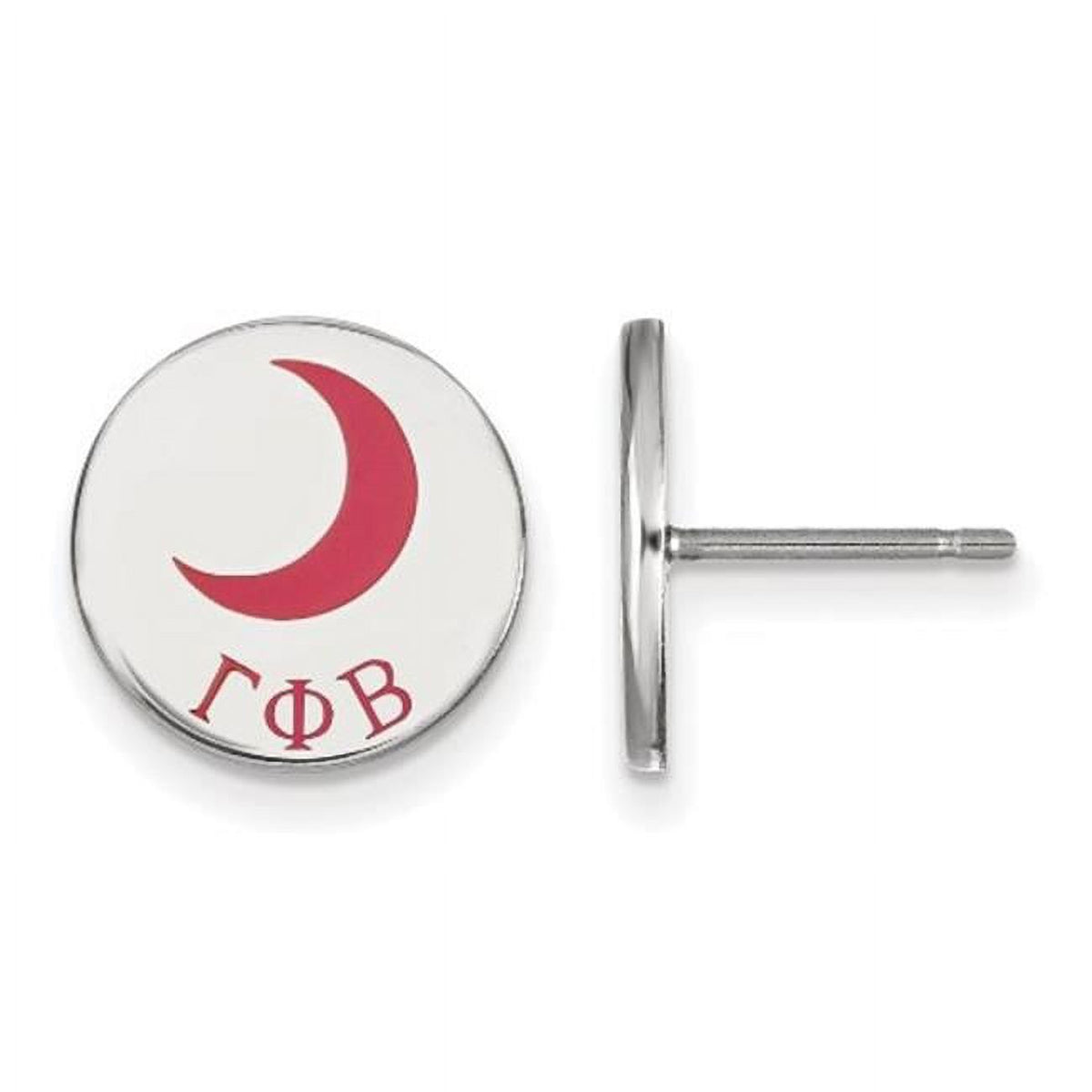 Sterling Silver Official Licensed Greek Sororities Gamma Phi Beta (???) Enameled Post Earrings