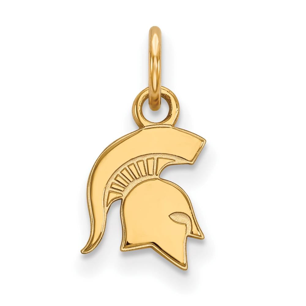 14k Gold LogoArt Michigan State University Spartan Extra Small Pendant Q4Y043MIS