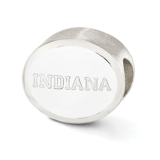 Indiana University Collegiate Charm in Sterling Silver & Enamel