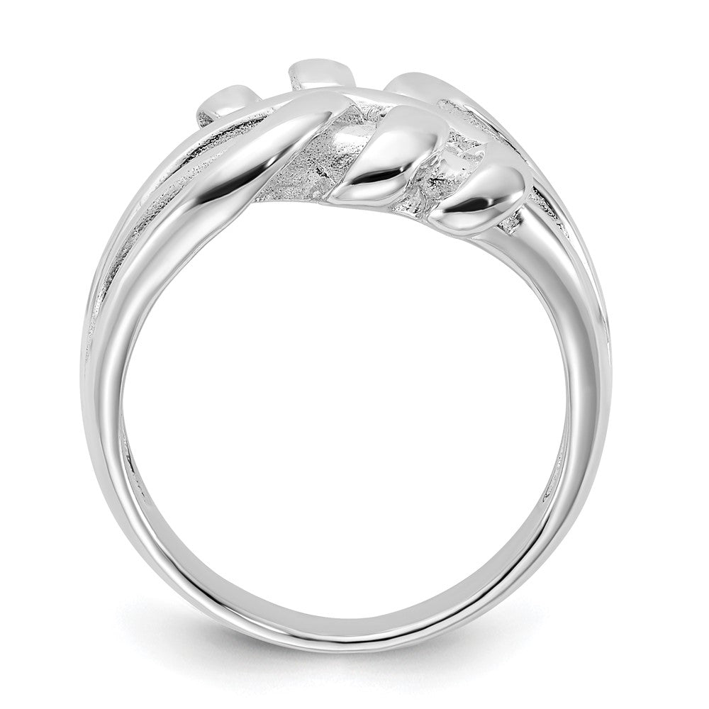 Sterling Silver Polished Fancy Twist Ring