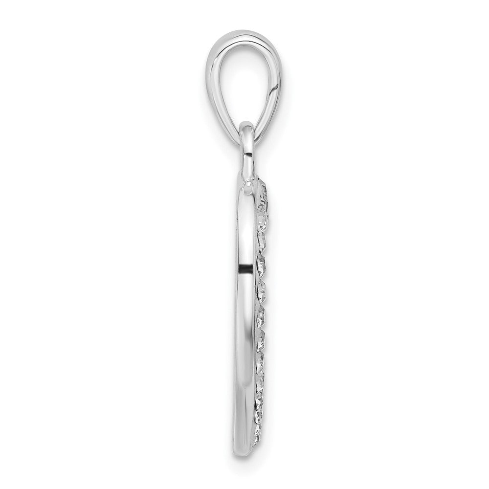 Sterling Silver Stellux Crystal Heart Pendant