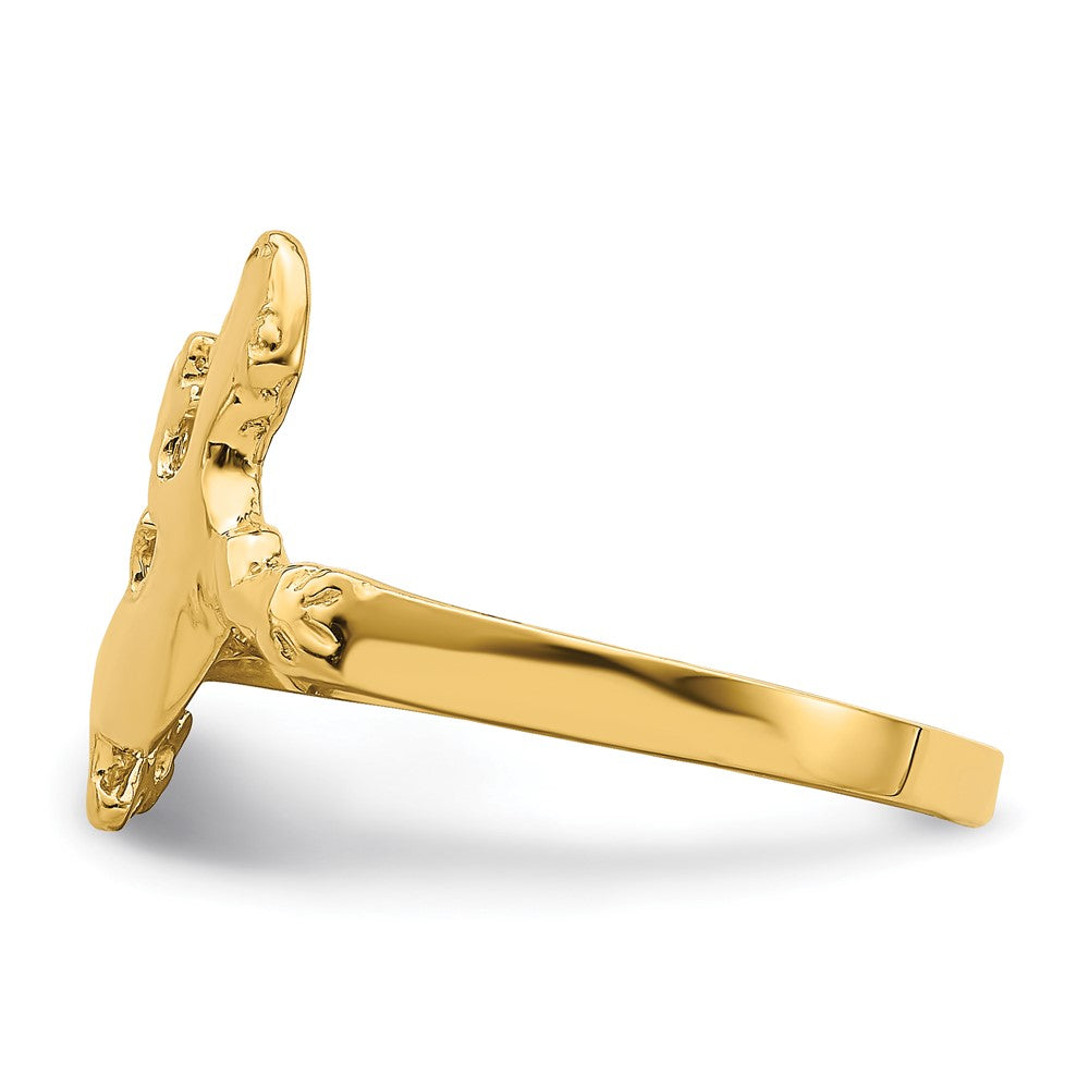 14K Lizard Ring Size 7