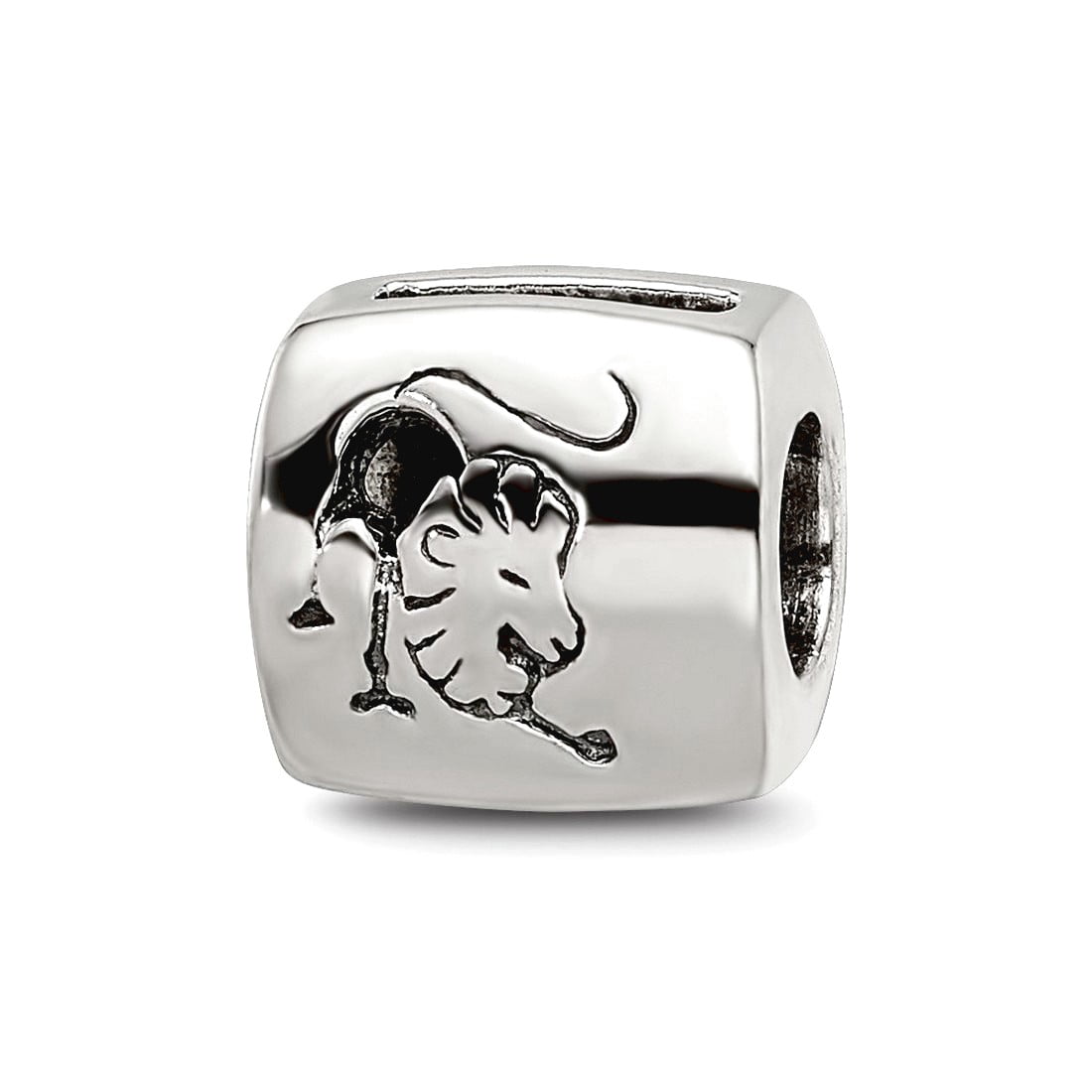 Sterling Silver Reflections Leo Zodiac Antiqued Bead
