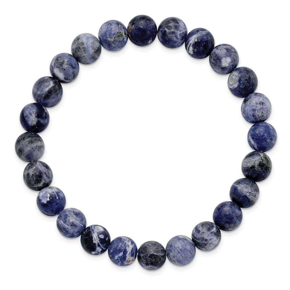 Sodalite Agate Beaded Stretch Bracelet