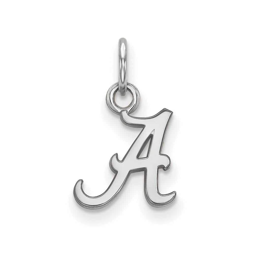 14k White Gold LogoArt University of Alabama Letter A Extra Small Pendant Q-4W001UAL