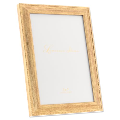 5" x 7" Burnished Gold Picture Frame - Classic Bead Border