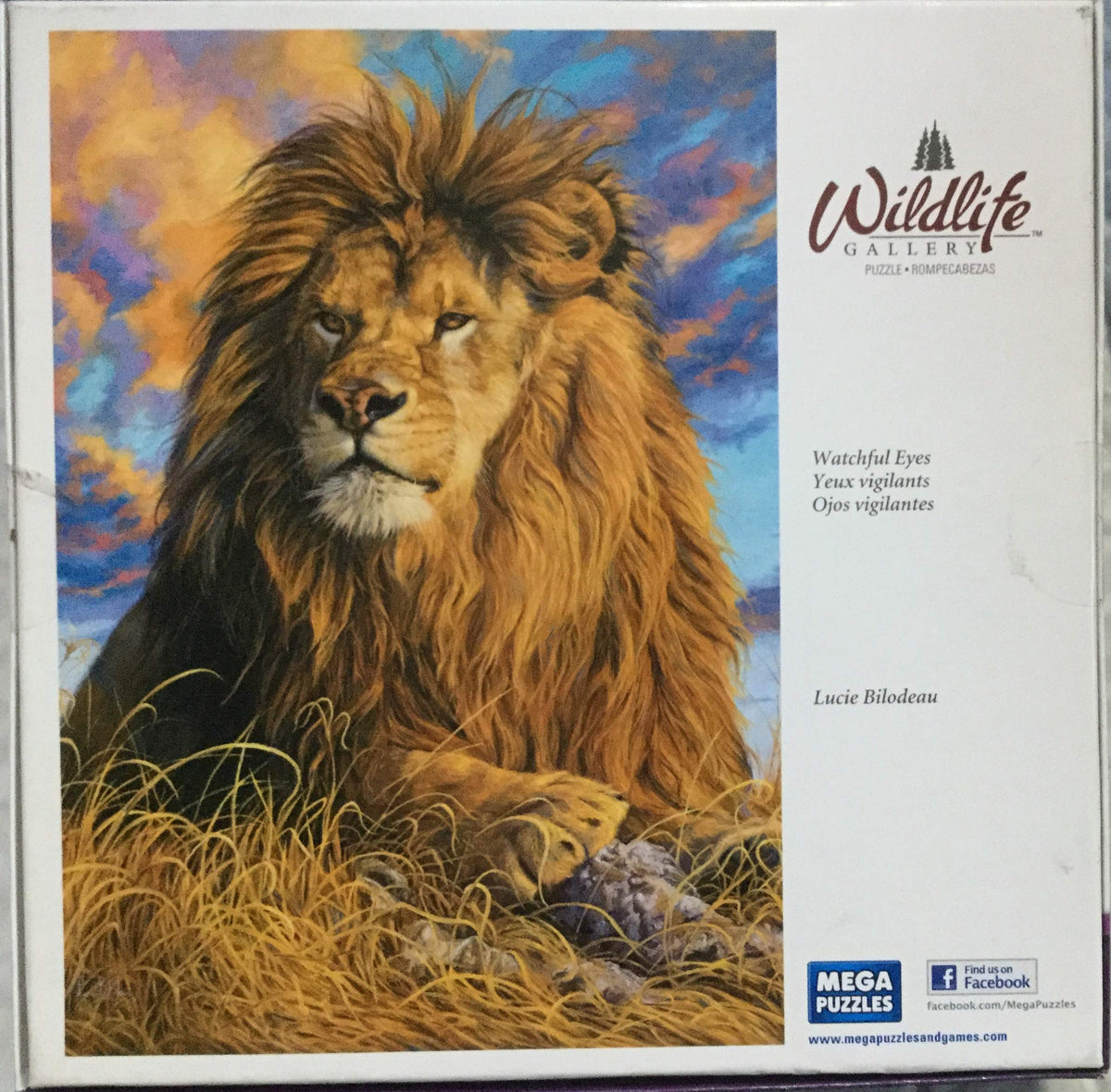 Wildlife Gallery 1000 PCs Puzzle Howling Wolf Rompe Cabezas Timber Trees Woods