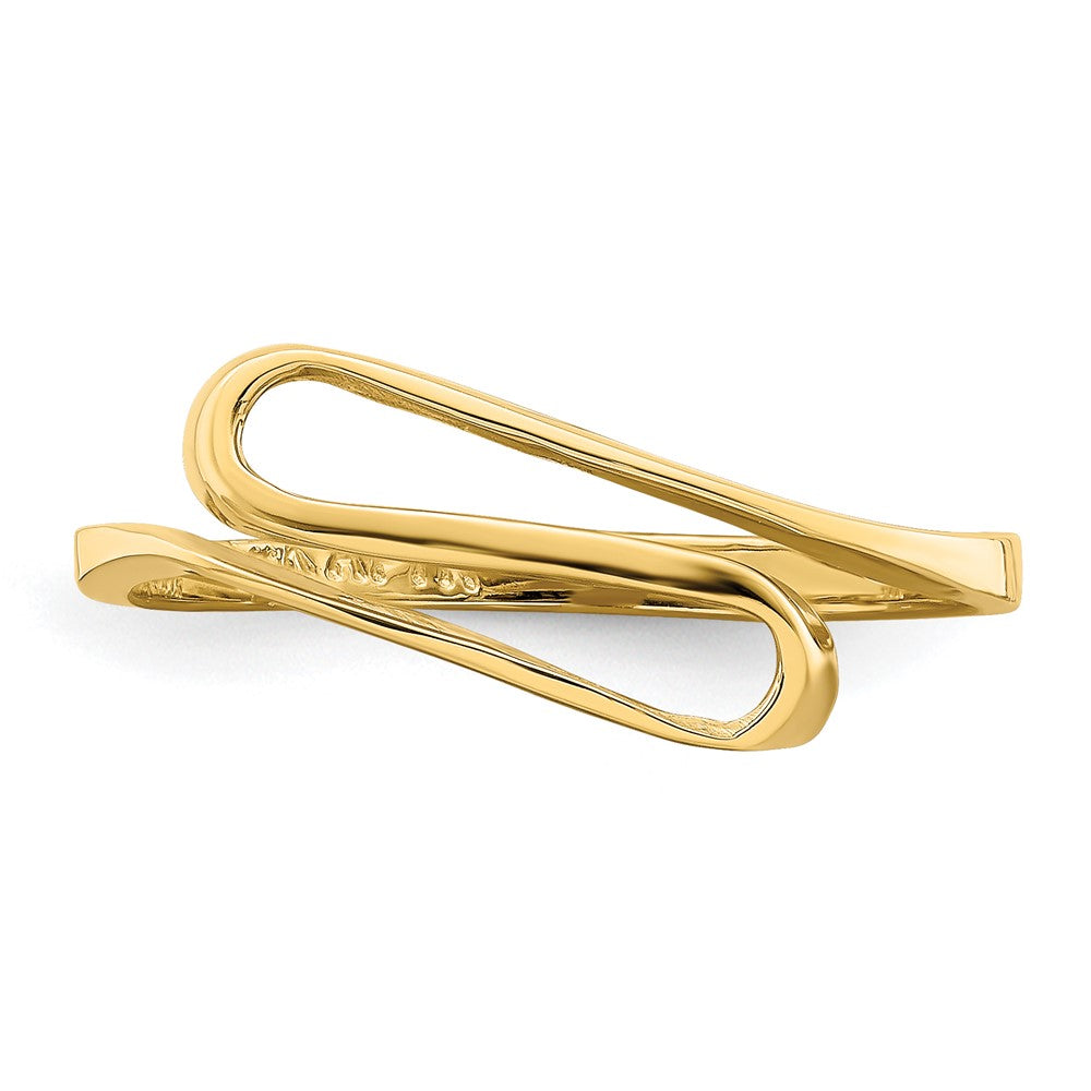 14K Gold Swirl Ring Size 7