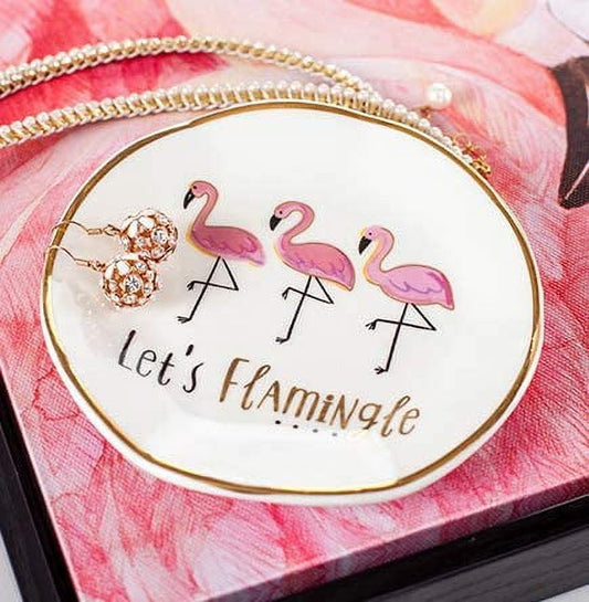 Heart-Shaped "The Time Is Now" Ceramic Trinket Plate and Decorative Jewelry Dish
