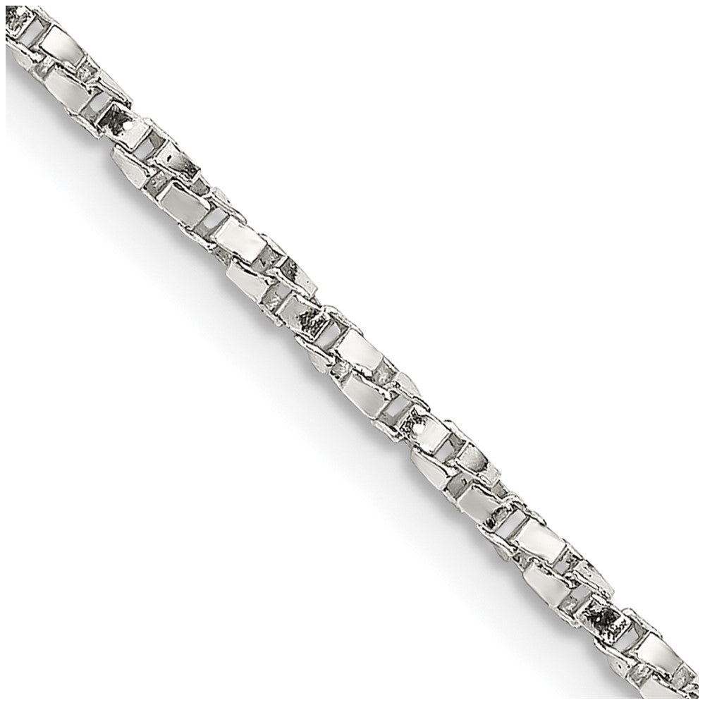 Sterling Silver 1.75mm Twisted Box Chain 18 Inches