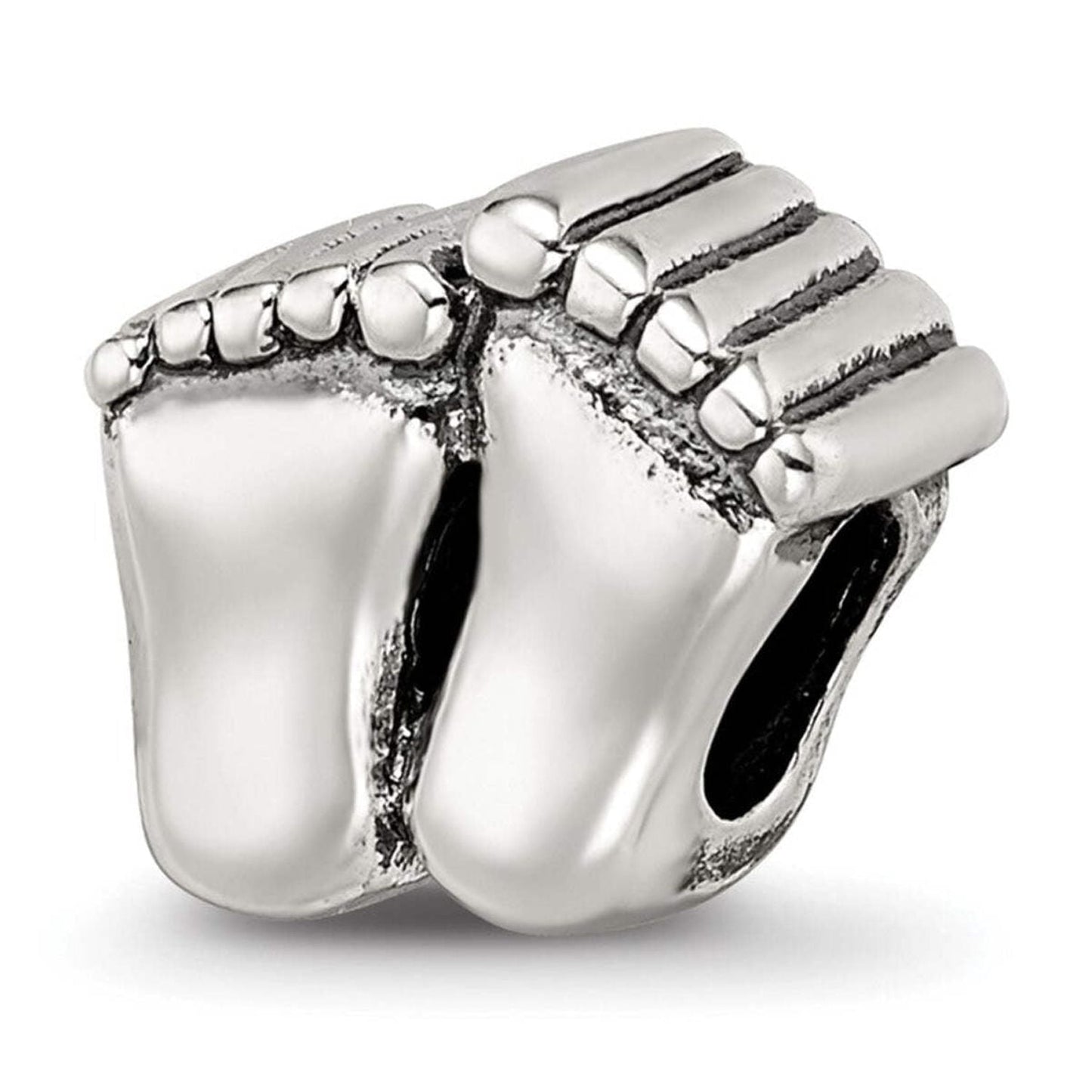 Sterling Silver Reflections Feet Bead