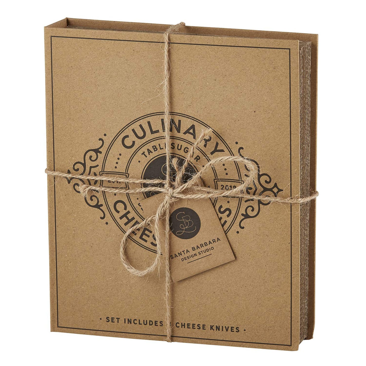 Culinary Cheese Knives 8 x 6.5 Cardboard Book Set