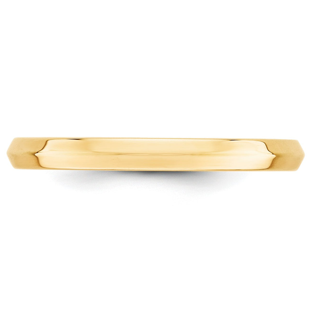 Primal Gold 14 Karat Yellow Gold 2.5mm Knife Edge Comfort Fit Band