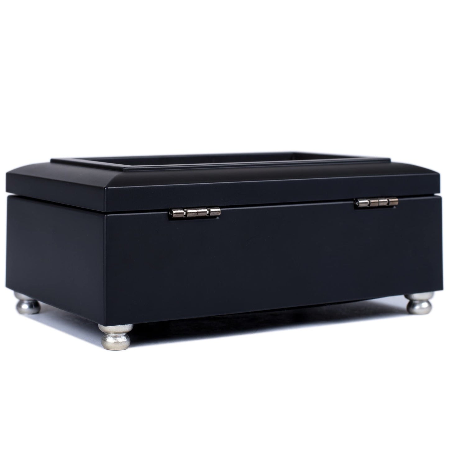 Lord Bless You And Keep You Black Wood Jewelry Musical Box Plays Jesus Loves Me