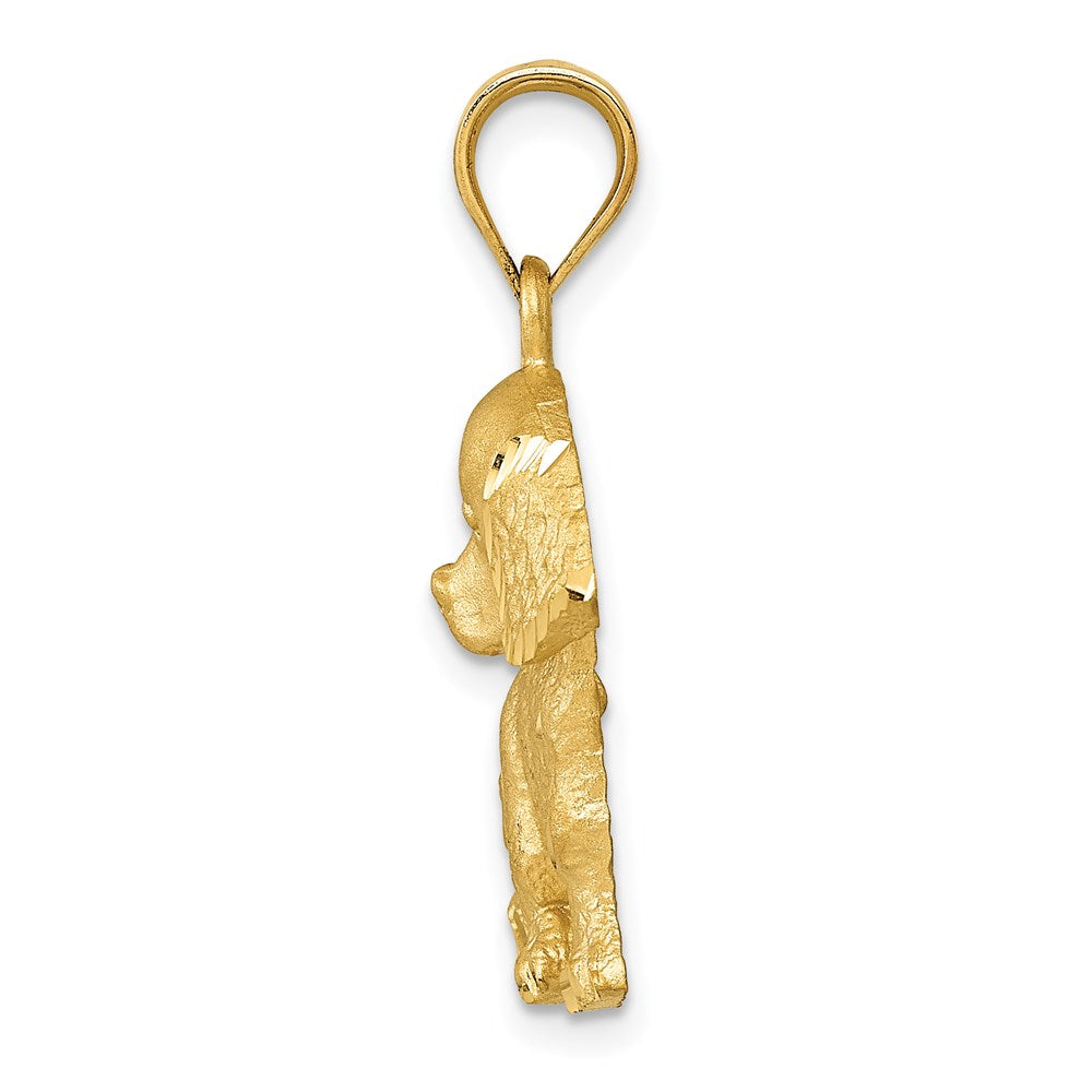 14k Dog Charm Yellow Gold