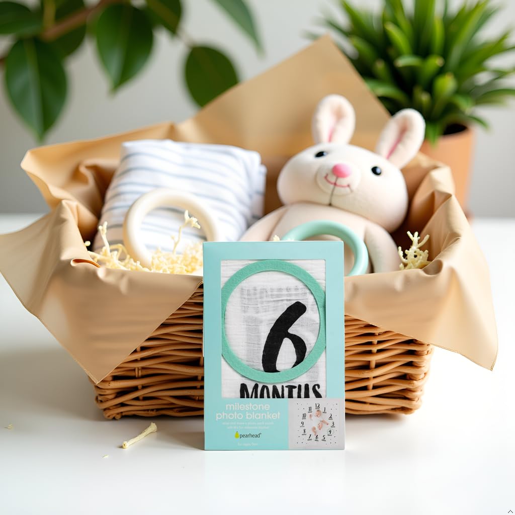 Watch Me Grow Cotton Muslin Photo Blanket QGM22418