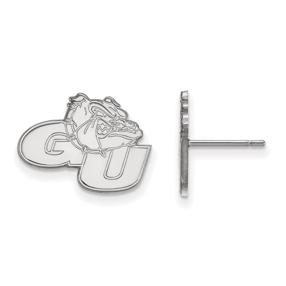 LogoArt Sterling Silver Gonzaga University Small Post Earrings