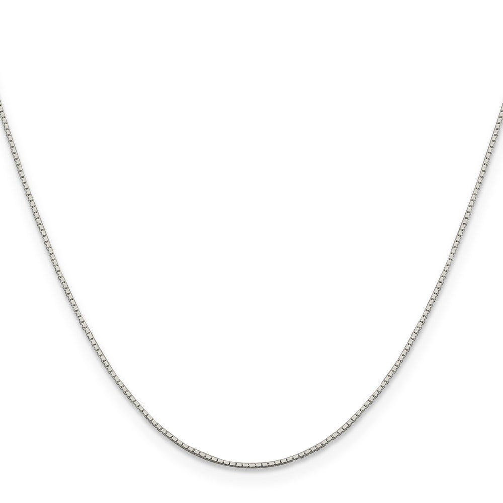 Sterling Silver .6mm Mirror Box Chain 24 Inches
