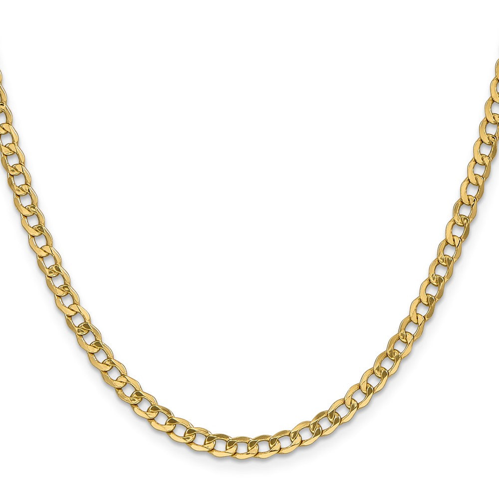 10k 4.3mm Semi-Solid Curb Chain