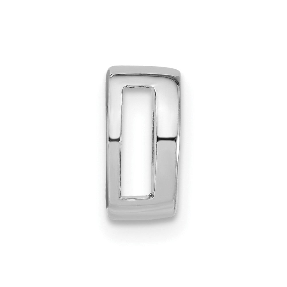 Sterling Silver Polished O Initial Slide