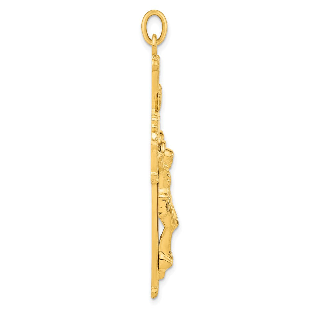 Sterling Silver & 24k Gold-plated INRI Crucifix Pendant