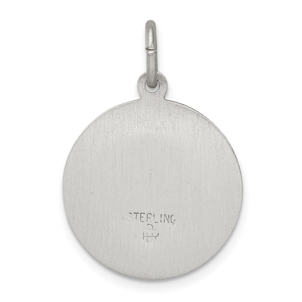 Sterling Silver Antiqued St. Theresa Medal